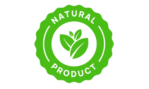 MounjaBoost  100% Natural logo, highlighting pure, natural ingredients 